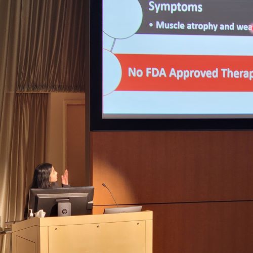 Agamjot Sangotra presents her research at the 2022 MCP Research Symposium.